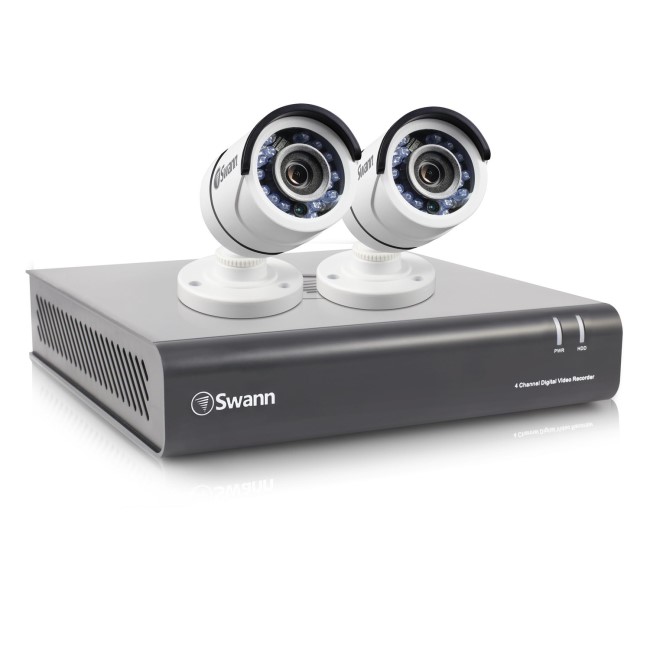 Box Open Swann DVR4-4550 4 Channel HD 1080p Digital Video Recorder with 2 x PRO-T853 1080p Cameras & 1TB Hard Drive