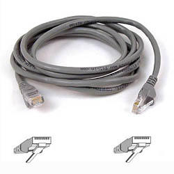 Patch Cable/Cat 5 RJ45 Moulded Snagless Grey 1m