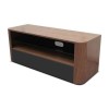 Alphason ADH1260-BLK Hugo Walnut and Graphite TV Stand for up to 60&quot; TVs