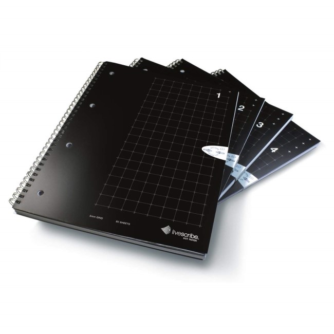 Livescribe A4 Grid Notebooks #1-4