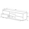 MDA Designs Avitus TV Cabinet in Black High Gloss - up to 65 inch