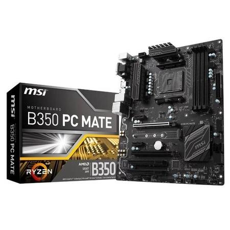 MSI AMD B350 PC Mate DDR4 AM4 ATX Motherboard