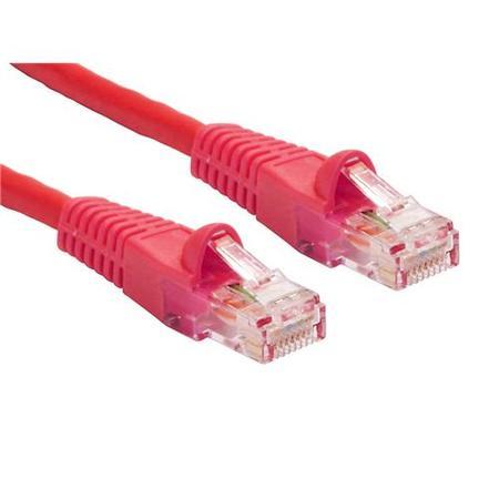 Excel Cat 6 UTP Unscreened Patch Lead Booted LSOH - 1m - Red
