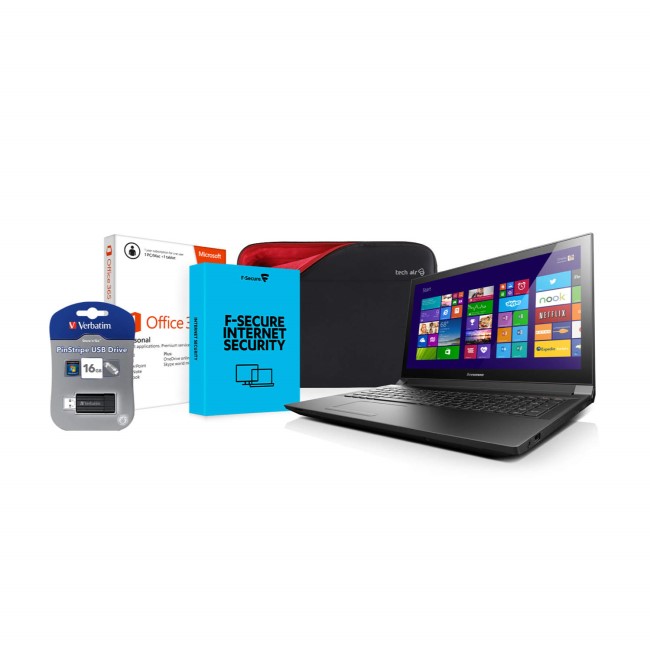 Premium Bundle - Microsoft Office,15.6" Tech Air Bag & Mouse, 32GB USB Stick and 1Yr F-Secure Internet Security  