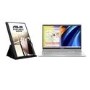 Bundle of ASUS Vivobook 15 X1500EA 15.6" Laptop with ZenScreen MB165B 15.6" Monitor