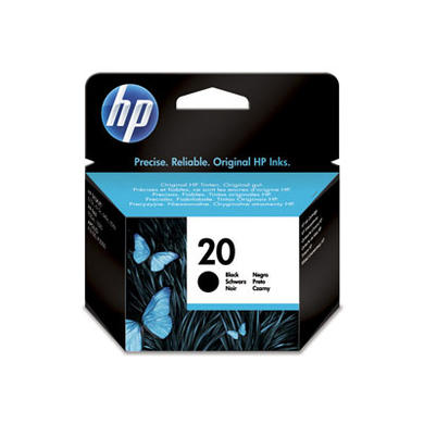 HP No.20 Black Ink Cartridge 