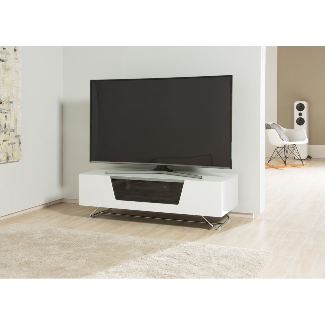 Alphason CRO2-1200CB-WHT Chromium 2 TV Cabinet for up to 55" TVs - White