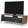 Off The Wall Curved 1500 Dark Wood Walnut Effect  TV Cabinet - Up to 65 Inch