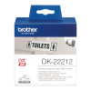 Brother DK22212 Black on White Continuous 62mm Film Label Tape