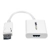 DisplayPort&amp;reg; to HDMI&amp;reg; Active Video and Audio Adapter Converter - DP to HDMI - 1920x1200 - White