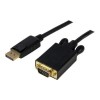 3 ft DisplayPort&amp;#153; to VGA Adapter Converter Cable – DP to VGA 1920x1200 - Black