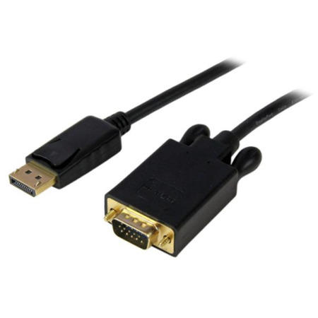 6 ft DisplayPort&#153; to VGA Adapter Converter Cable – DP to VGA 1920x1200 - Black