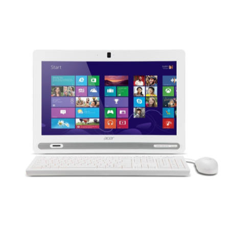 GRADE A1 - As new but box opened - Acer Aspire ZC-602 19.5" Non Touch AIO IC 1017U 6GB 1TB Intel HD Graphics Card DVDRW Windows 8.1 All In One White
