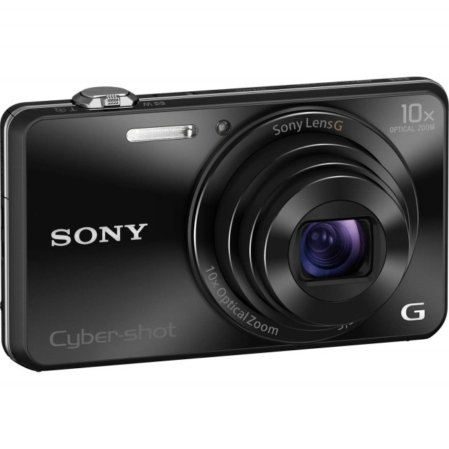 Sony DSCWX220 18MP Smart Digital Camera - Black