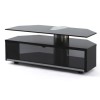 Off The Wall Duo 1000 Black TV Cabinet - Up to 55 Inch