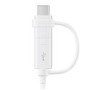 Samsung Combo Charge & Sync USB-C and Micro USB Cable - White