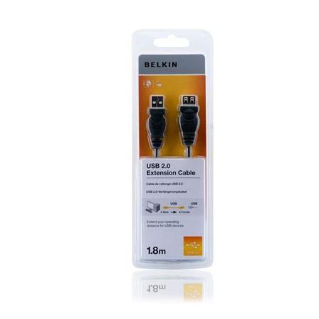 Belkin F3U153CP 1.8M USB Data Transfer Cable - Black