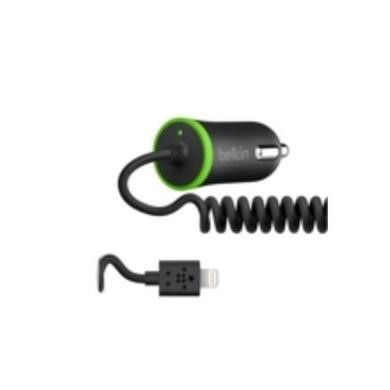 Belkin Micro Car Charger Amp With Coiled Lightning Cable Belkin Micro Car Charger Amp With Coiled Lightning Cable