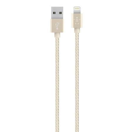 Belkin MIXIT Metallic Tanlge-Free Lightning to USB Cable in Gold