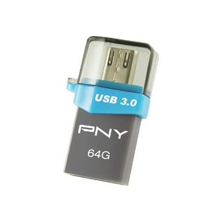 PNY Duo Link On The Go 64GB USB3.0 Flash Drive