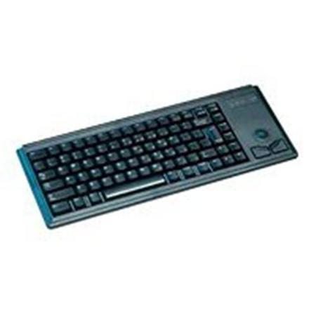 Cherry USB Wired Mini Standard Keyboard With Trackerball English  Layout - Black