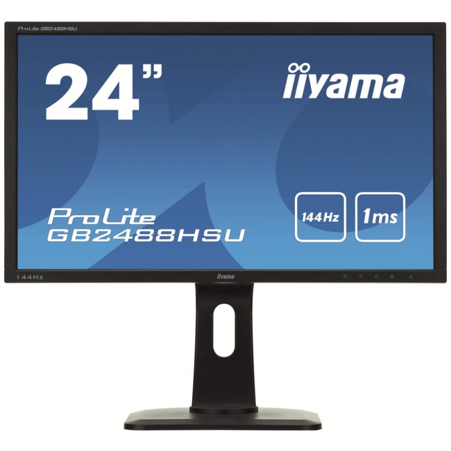 GRADE A1 - As new but box opened - Iiyama 24" LED 1920 x 1080 Height Adjustable HDMI DVI Monitor