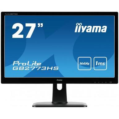 Iiyama 27" LED Monitor Piano Black Height Adjustable