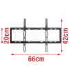 GRADE A1 - Flat to Wall TV Bracket - for TVs up to 70 inch