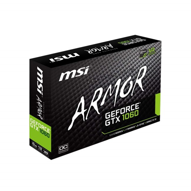 MSI GeForce GTX 1060 Armor 6GB GDDR5 Graphics Card
