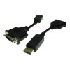 15cm DisplayPort to DVI Male-To-Female Adapter