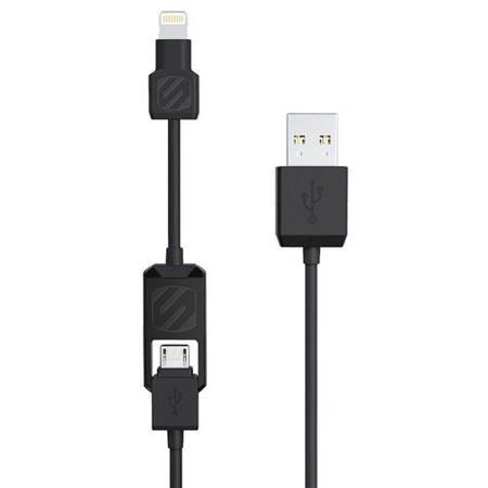 Charge & Sync Cable for lightning/Micro USB Devices Black