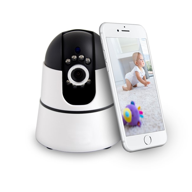 electriQ HD 720p Wifi Baby Monitoring Pan Tilt Zoom Camera with 2-way Audio & dedicated App