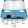electriQ HD 720p Wifi Pet Monitoring Pan Tilt Zoom Camera with 2-way Audio &amp; dedicated App - Blue