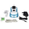 electriQ 480p Wifi Pet Monitoring Pan Tilt Zoom Camera with 2-way Audio &amp; dedicated App - Blue