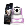 electriQ 480p Wifi Pet Monitoring Pan Tilt Zoom Camera with 2-way Audio &amp; dedicated App - Purple