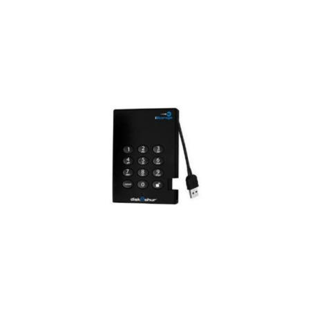 iStorage diskAshur Portable Encrypted USB 3.0 128-bit 500GB Hard Drive with ultra-secure PIN Access