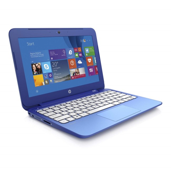 Refurbished Grade A1 HP Stream 11 2GB 32GB SSD 11.6 inch Windows 8.1 Laptop in Blue