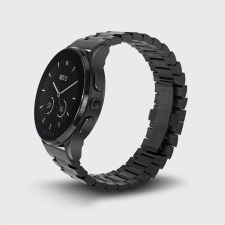 Open Box - Vector Luna Unisex Smart Watch - Black Case with Black Bracelet