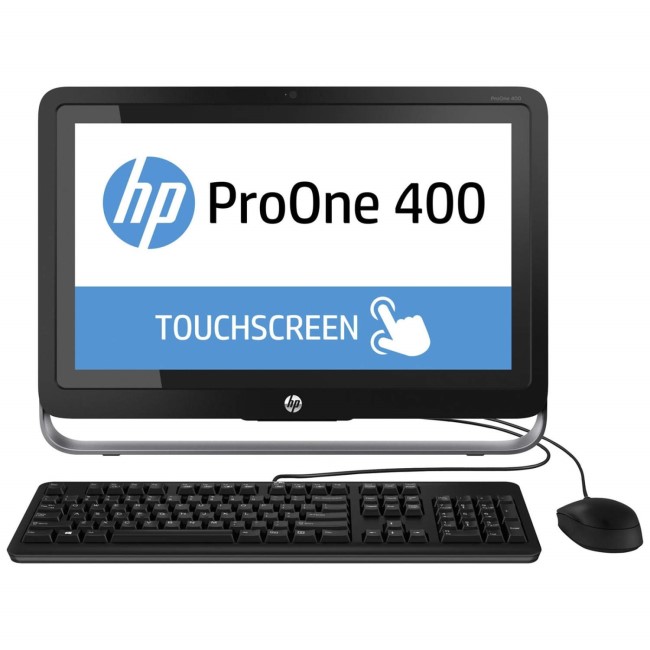 HP 400G1 Core i3-4160 3.1GHz 4GB 500GB DVD-SM 21.5" Windows 8.1 Pro All In One Desktop Touch