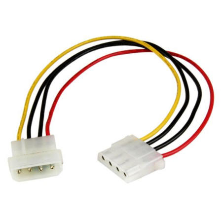 StarTech.com 12in Molex LP4 Power Extension Cable – M/F