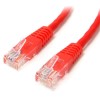 StarTech.com 1 ft Cat5e Red Molded RJ45 UTP Cat 5e Patch Cable - 1ft Patch Cord