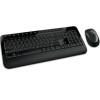 GRADE A1 - Microsoft Wireless Keyboard &amp; Mouse 2000 - Black