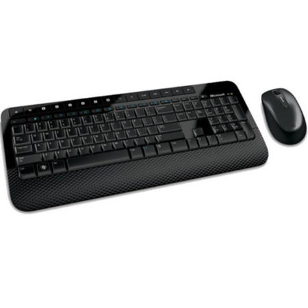GRADE A1 - Microsoft Wireless Keyboard & Mouse 2000 - Black