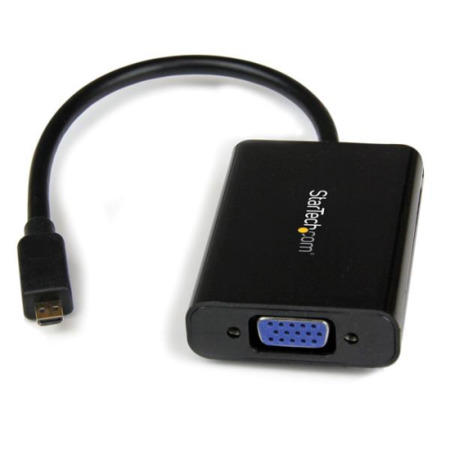 StarTech.com Micro HDMI&reg; to VGA Adapter Converter with Audio for Smartphones / Ultrabooks / Tablets 