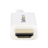 Mini DisplayPort to HDMI Converter Cable - 6ft 2m - 4K White