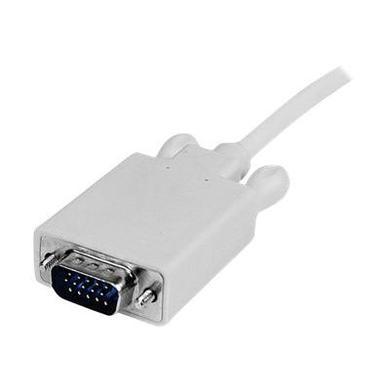 3 ft Mini DisplayPort&#153; to VGA Adapter Converter Cable – mDP to VGA 1920x1200 - White