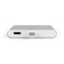 Plug & Go Wire-Free Mini Power Bank With Built In Lightning Connector 1000mAh Silver 