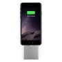 Plug & Go Wire-Free Mini Power Bank With Built In Lightning Connector 1000mAh Silver 