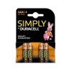 Duracell Simply AAA Battery 1 x 4 Pack

