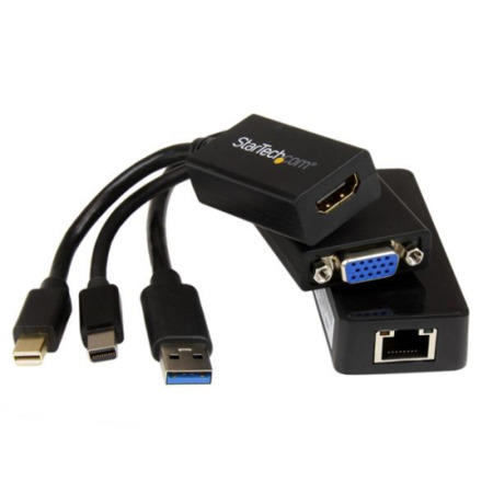 Microsoft&reg; Surface&#153; Pro 2 HDMI VGA and Gigabit Ethernet Adapter Kit – MDP to HDMI/VGA – USB 3.0 to 